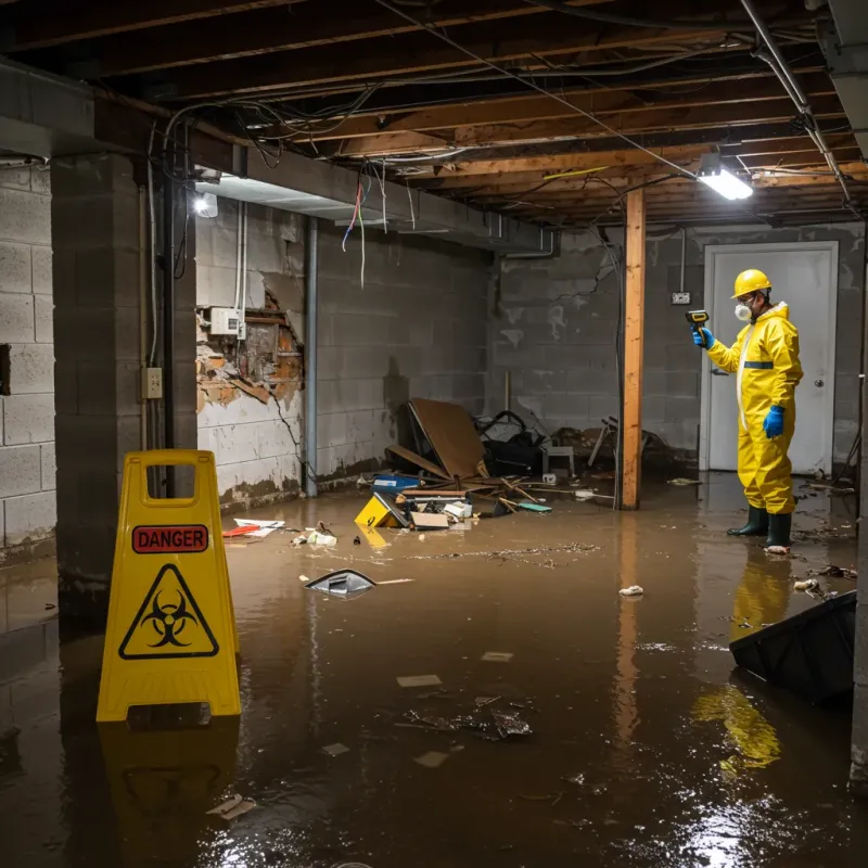 Flooded Basement Electrical Hazard in Addison, VT Property